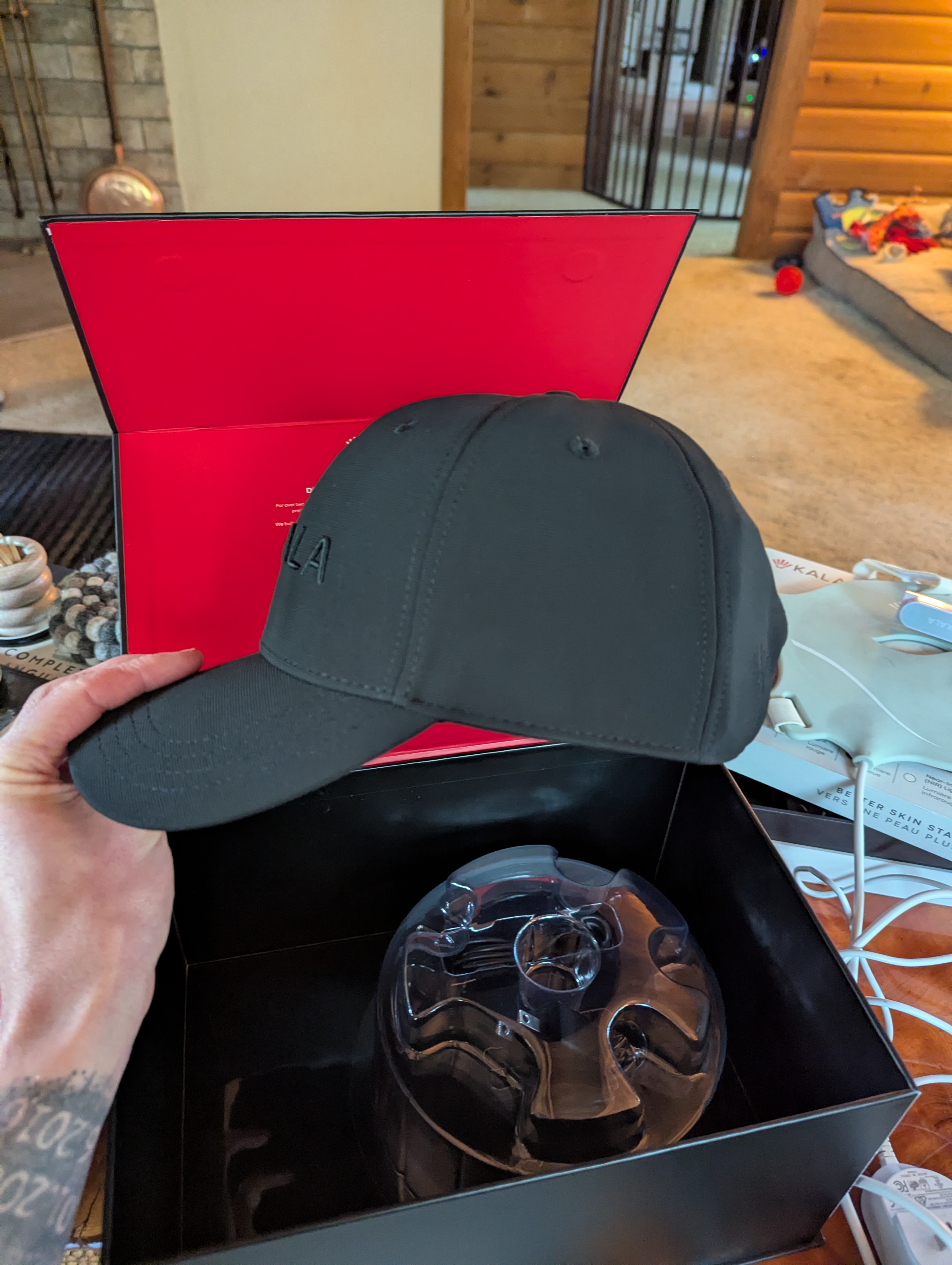 Inside LED diode array of the Kala Hat