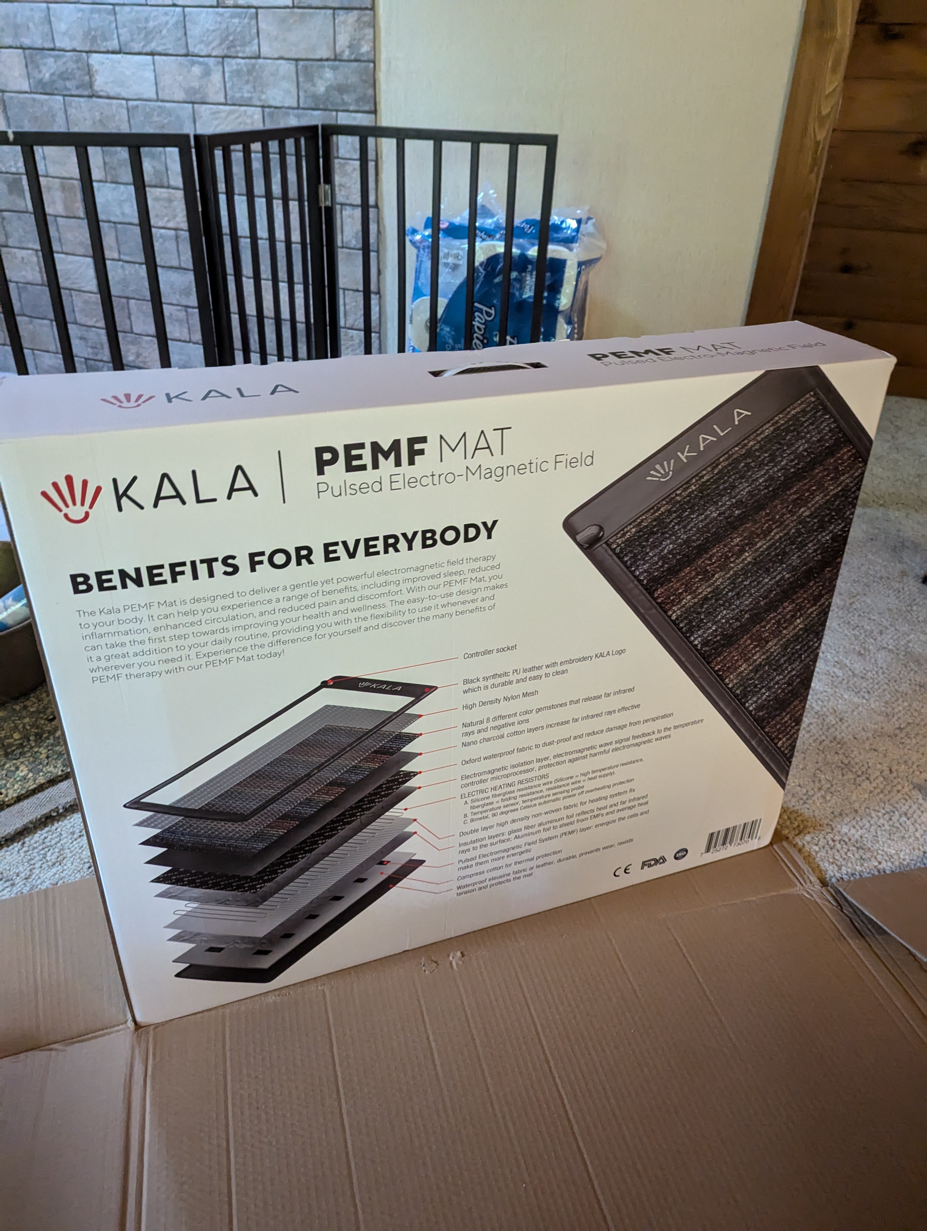 Kala PEMF Mat power cable and connection