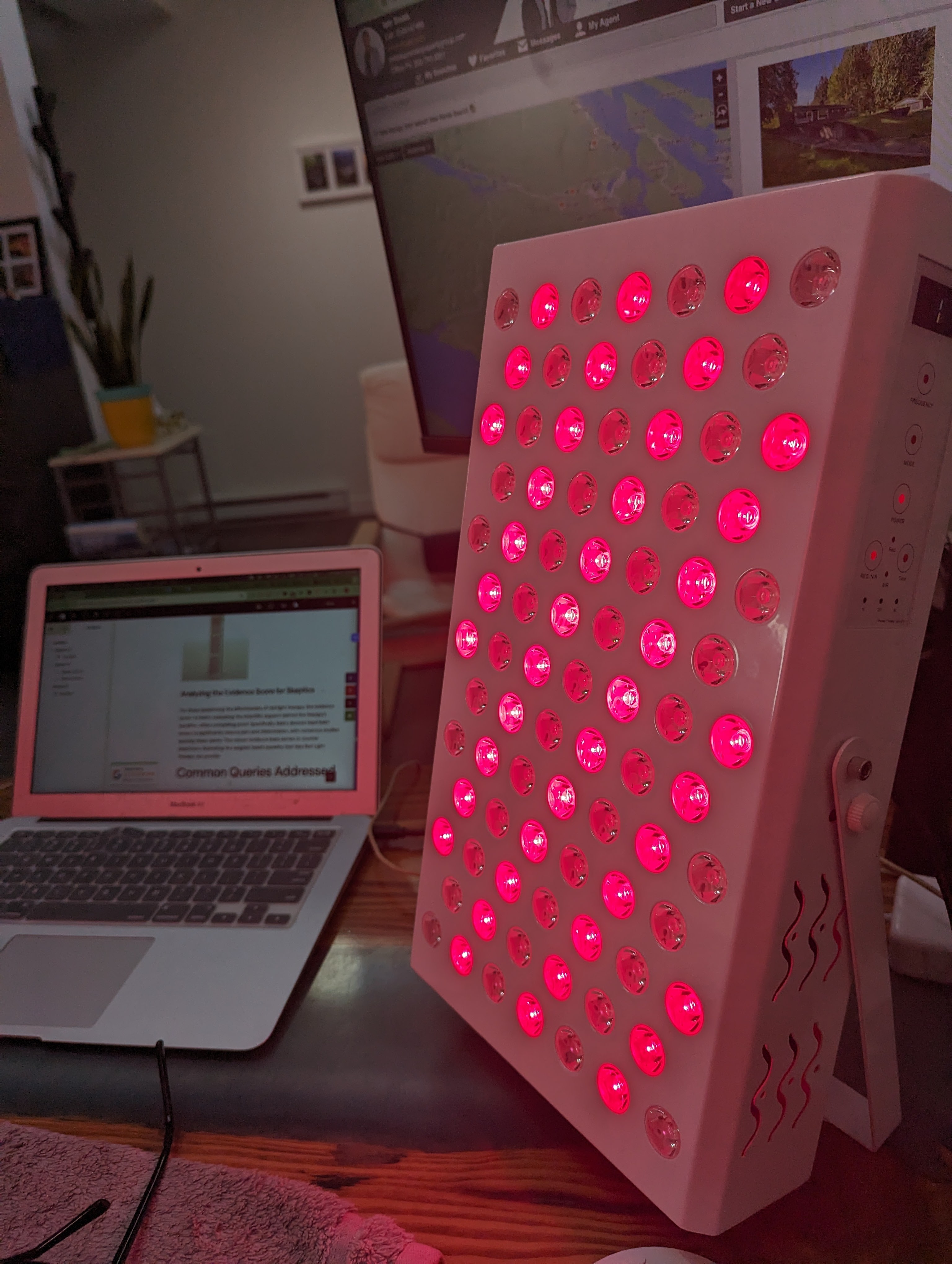 Close-up of 150 dual-chip LEDs on the Kala Pro